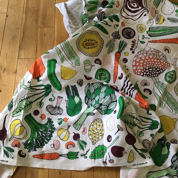 IKEA Paulin Machado Colourful Veggies 2014 Large Fabric Material Panel - Picture 5 of 14